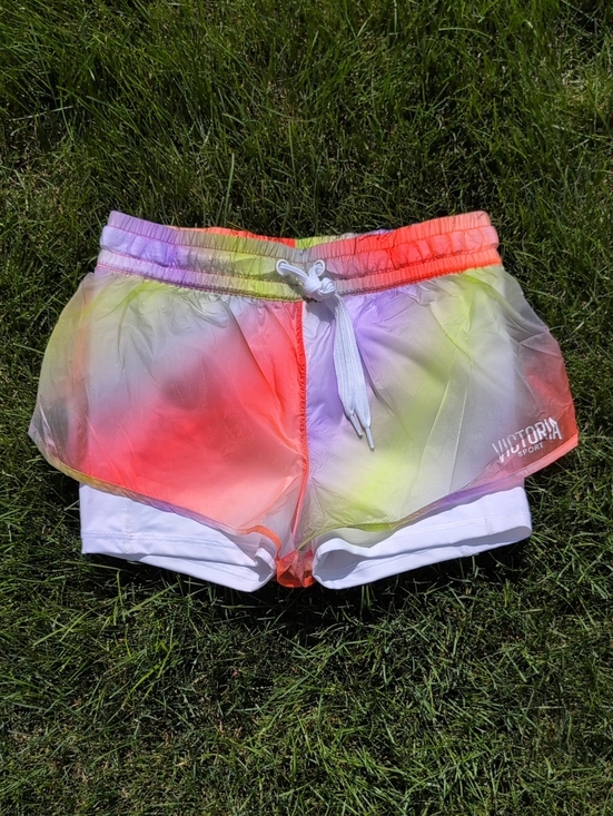Victoria's Secret Pants - NWOT VSX Women's Neon Tie-Dye Running Shorts